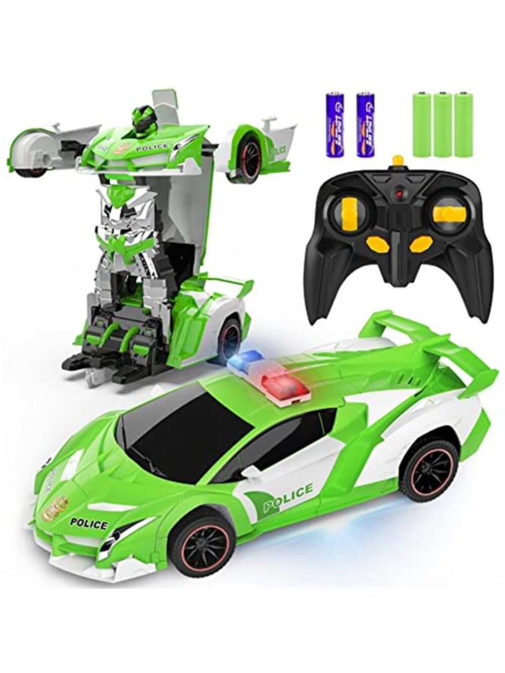 New Remote Control Car - Transform RC Cars, 2.4Ghz 1:18 Scale Transforming RC